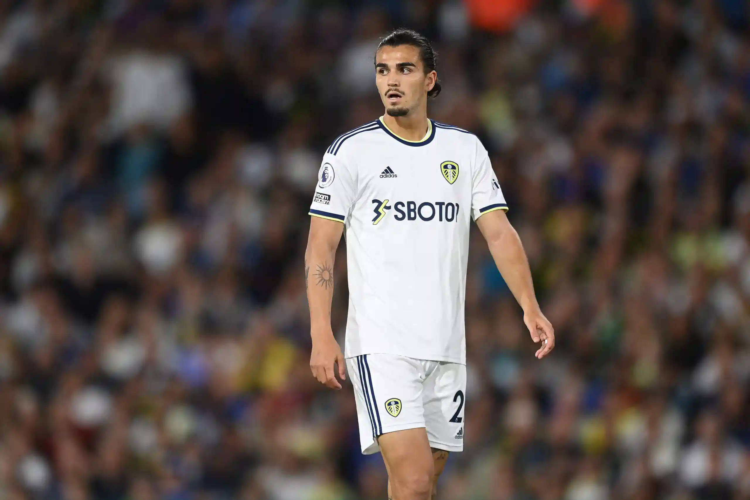 Pascal Struijk reacts to Leeds United's defeat against Manchester City